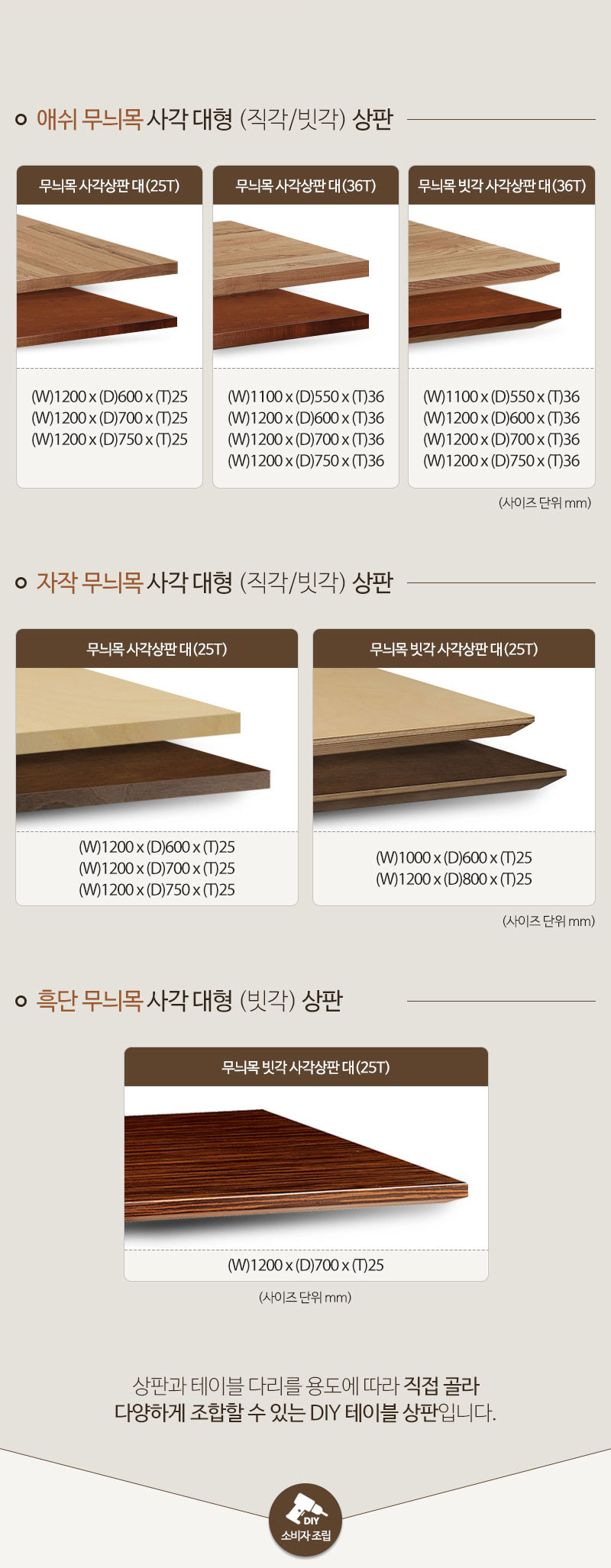 상판 리스트